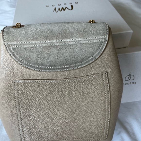 Polene Tan Mini Bag with Gold Detail - Picture 5 of 11